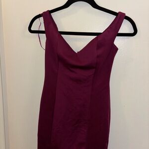 Elegant Purple Sleeveless Dress
